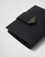 Prada Small Saffiano and smooth leather wallet - Image 3